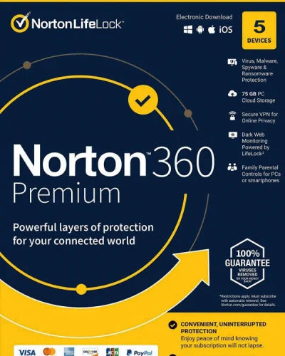 Norton 360 Premium 5 Devices 1 Year Hannabigail