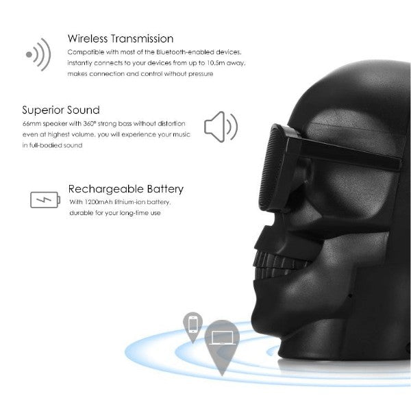 SkullAudio™ - Silver Chrome Edition Badass Audio